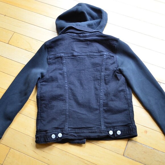 Levis New Hybrid Original Trucker Jacket Size S Black - Picture 10 of 11